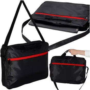 brašna na notebook Černá taška na laptop 15,6 palců s popruhem