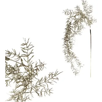 umělá květina Autronic Asparagus - umělá převislá věvev, barva stříbrná, sada 6 ks