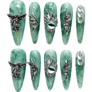 Umělé nehty Nalepovací nehty Umělé nehty Tipy opakovaně použitelné 3D, S