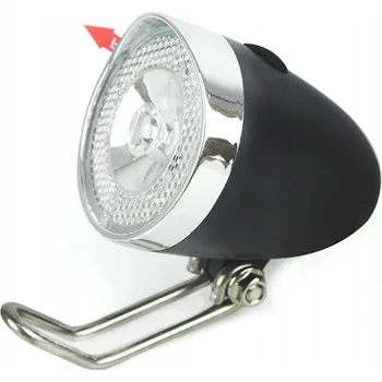 Cyklosvítilna RETRO LED SVĚTLO NA KOLO PŘEDNÍ - NA BATERIE - CE