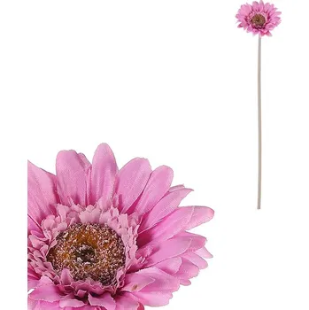 umělá květina Autronic Gerbera - umělý květ na stonku, fialový, sada 12 ks