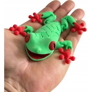 Figurka Červenooká žába, segmentovaná a kloubová, pohyblivá figurka, dárek , hračka