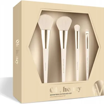 Kosmetický štětec Sada štětců na make-up Inter Vion Oh Honey Makeup Brush, 4 ks