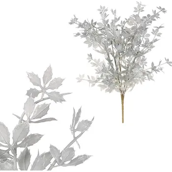 Bytová dekorace Autronic Přísavník pětiprstý - umělý trs, světle šedý, sada 4 ks