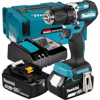 18V, 40Nm, 2rychlostní akumulátorový Aku Šroubovák 2x5Ah LXT XPT Makita DDF487RTJ