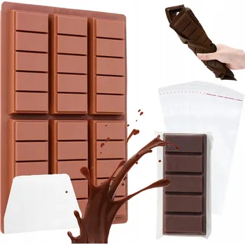 Nádoba na pečení Silikonová forma na čokoládu TABULKA ČOKOLÁDY