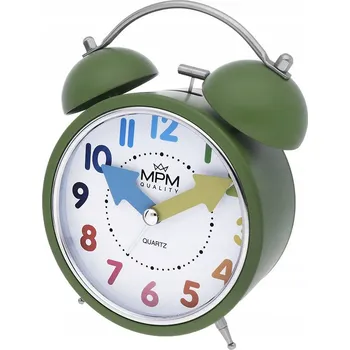 Budík VELKÝ ZELENÝ BAREVNÝ DĚTSKÝ BUDÍK MPM C01.430