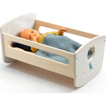 Doplněk pro panenku Dřevěná kolébka pro panenky Kolekce Pomea Djeco