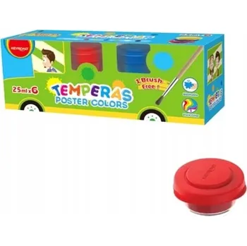 Vodová barva Plakátové barvy Keyroad 6 barev x 25 ml + štětec