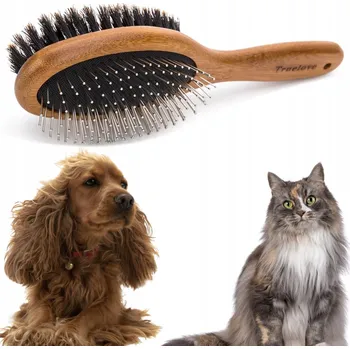 Kosmetika pro psa OBOUSTRANNÝ KARTÁČ PRO PSY / KOČKY NA PÉČI O SRST TRUELOVE