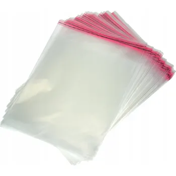 PP celofánové fóliové sáčky 10 x 15 cm s lepicí páskou 25 um 100ks - celofán