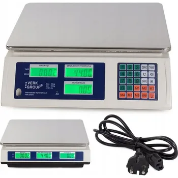 Obchodní váha ELEKTRONICKÁ SKLADOVÁ OBCHODNÍ VÁHA LCD 40kg/5g PRŮMYSLOVÁ KALKULAČNÍ