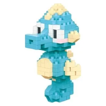ostatní stavebnice Stavebnice mořský koník 5 x 4,5 x 7,5 cm 190 dílků Modrá dekorativní figurka Mořský tvor z kostiček pro tvořivé skládání