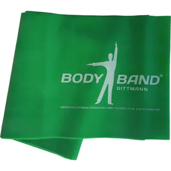 Masážní přístroj Posilovací guma Body-Band 2,5 m zelená SJH 523