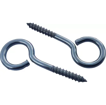 Uchycení záclony a závěsu Vrut s okem 25x12 mm, nerez A2, drát 4,2 mm, nosnost 11 kg
