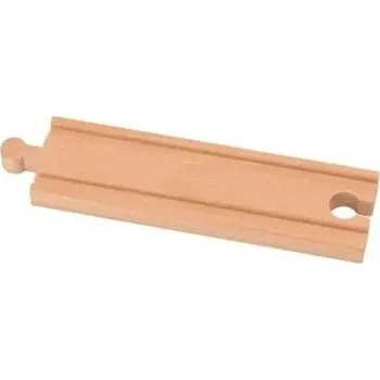 Dřevěná hračka Dřevěná dlouhá rovná trať 14,7 x 4 x 1,2 cm Náhradní rovná kolej pro vlakovou dráhu Odolný dřevěný díl pro rozšíření železniční sestavy