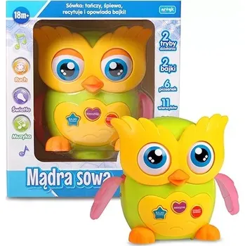 Hračka pro nejmenší Chytrá sova E‑Edu interaktivní hračka