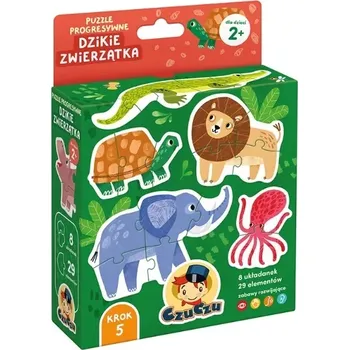 Puzzle Progresivní puzzle – divoká zvířátka
