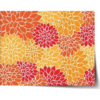 Plakát Sablio Plakát Barevné květiny - 60x40 cm