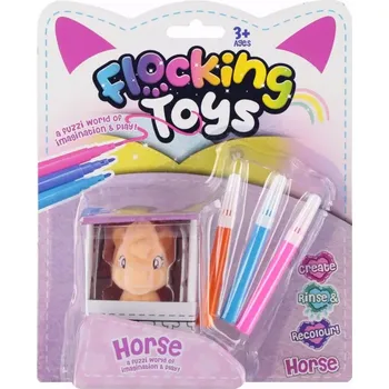 Výtvarná sada Kreativní sada na zdobení – Flokovaný jednorožec, mix MEGA CREATIVE 572600