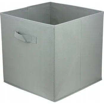 Úložný box Krabička v odstínech šedé a stříbrné