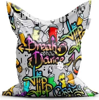 Sedací pytel Sablio Sedací vak Classic Graffiti - 200x140 cm