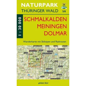 Wanderkarte Schmalkalden, Meinigen, Dolmar