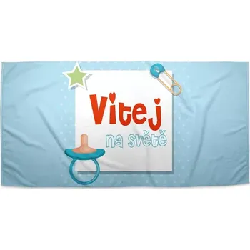 Sablio Ručník Vítej na světě 2 - 30x50 cm