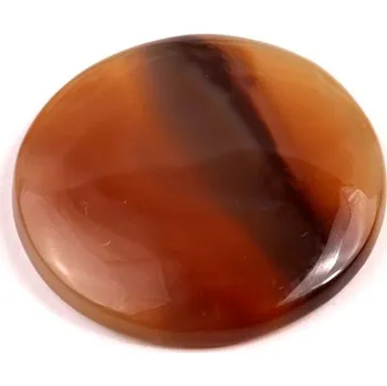 Přírodní kámen Kabošon Montana Agate č.7958 (31x5mm)