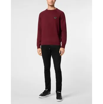 Pánské oblečení PHILIPP PLEIN S dlouhým rukávem 199 Bordó Regular Fit 3XL