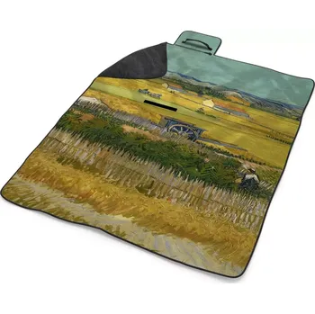 deka Sablio Plážová deka Sklizeň - Vincent van Gogh: 200x140 cm