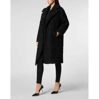 Dámský kabát PHILIPP PLEIN Kabát 625 Černá Loose Fit XS_S