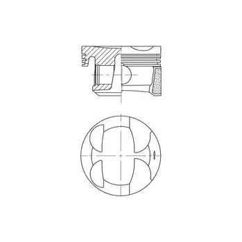Píst motoru Píst KOLBENSCHMIDT 41705620