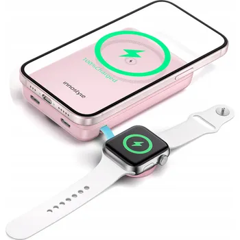 Powerbanka INNOSTYLE POWERDUO 2v1 RYCHLÁ INDUKČNÍ POWERBANKA PRO MAGSAFE A WATCH 10000