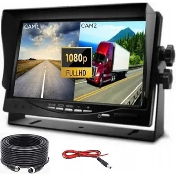 AHD MONITOR S FUNKCÍ FULL HD ZÁZNAMNÍKU + KABELY 15 METRŮ 4 PIN + MICRO SD