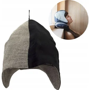 Čepice ČEPICE DO SAUNY OCHRANNÁ LNĚNÁ KLOBOUK EMENDO ČERNO ŠEDÁ