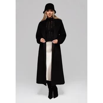 Dámský kabát Dámský vlněný kabát LARICA OW-COLC-0106 v1 Barva: Černá, Velikost: L