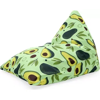 Sedací pytel Sablio Sedací vak Triangl Kreslené avokádo: 120 x 100 x 100 cm