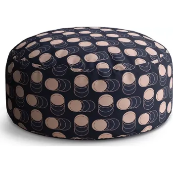 Taburet Sablio Taburet Circle Kruhy a puntíky: 38x48 cm