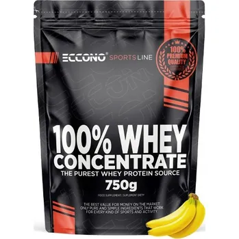 Protein ECCONO 100% Whey Protein 750g Banánová příchuť WPC