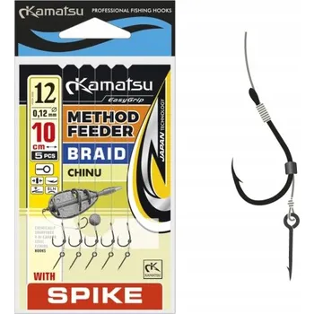 Rybářský háček Háčky zemní, s návazcem, s otřepem Kamatsu Iseama 5 ks