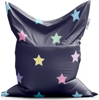 Sedací pytel Sablio Sedací vak Classic Hvězdy na modré - 150x100 cm