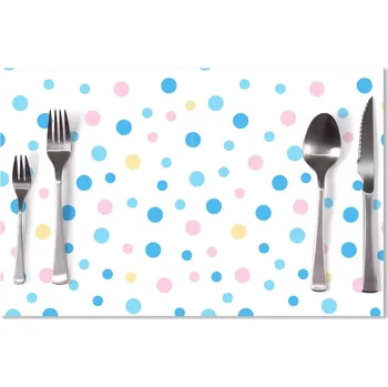 prostírání Sablio Prostírání Barevné puntíky na bílé: 40x30cm