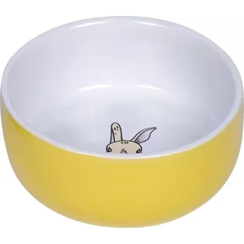 Miska pro psa Nobby Rabbit keramická miska pro hlodavce žlutá 11 x 4,5 cm