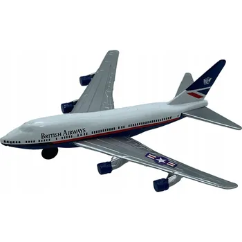 autíčko Letadlo Boeing 747 British Airways 4,5" 11,5 cm KOVOVÉ Motormax