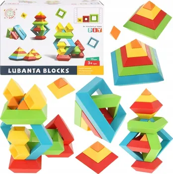 ostatní stavebnice Kreativní Stavebnice Geometrické figurky Prostorové 15 dílů