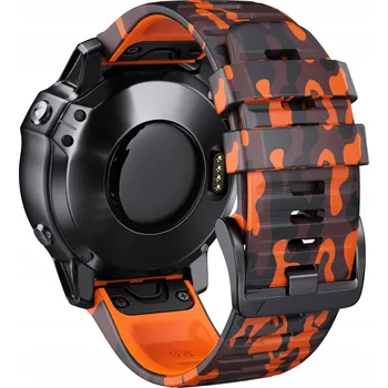 Řemínek na hodinky Řemínek Malkav pro Garmin 22mm oranžový