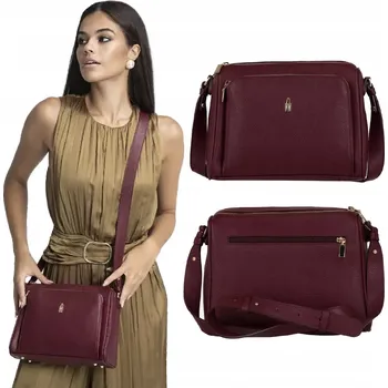 Kabelka Wojewodzic kabelka přes rameno z pravé kůže červená