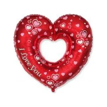 Balónek Balon foliowy 61cm Serce I Love You