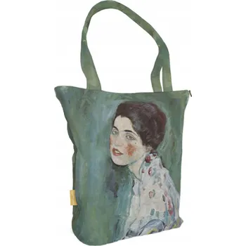 Nákupní taška přes rameno s motivem Portrét ženy od Gustava Klimta
